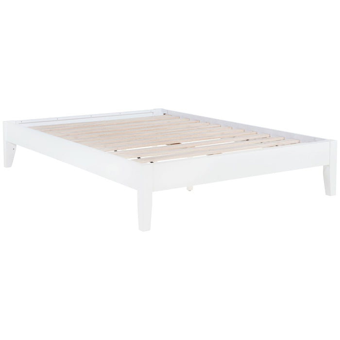 Sophie - Full Platform Bed With Tapered Legs - White Furniture Max