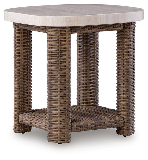 Dolan Creek - Square End Table - Beige / Brown Signature Design by Ashley®