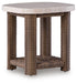Dolan Creek - Square End Table - Beige / Brown Signature Design by Ashley®