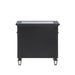Varian II - Nightstand - Mirrored, Black & Sliver ACME