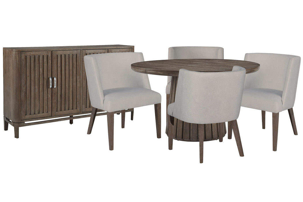 Kavanaugh - Extendable Round Dining Table Set Magnussen Furniture