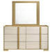Lincoln - 6 Drawer Dresser With Mirror - Natural Furniture Max