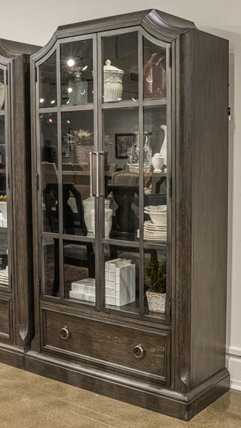 Wickenger - Display Cabinet - Dark Brown Signature Design by Ashley®