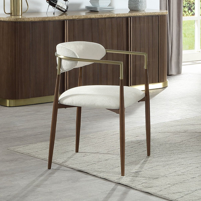 Clayten - Arm Chair (Set of 2) - Brown Oak ACME
