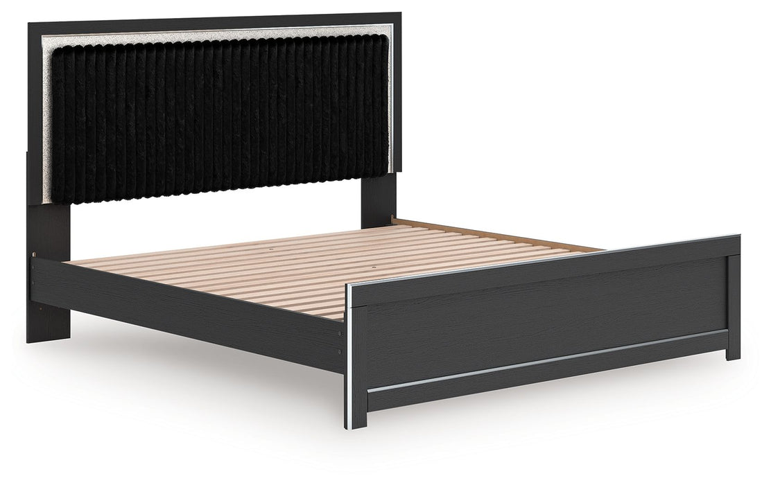 Zuraleus - Upholstered Panel Platform Bed With Roll Slats Signature Design by Ashley®