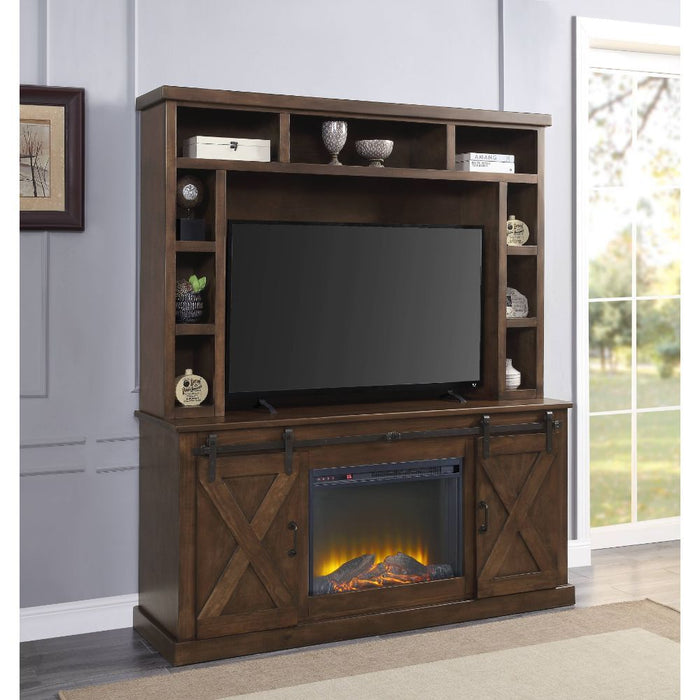 Aksel - Entertainment Center (Include 91617Fir) - Walnut ACME