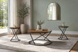 Emery - 3 Piece Occasional Set (1 Coffee & 2 End Tables) - White / Black New Classic