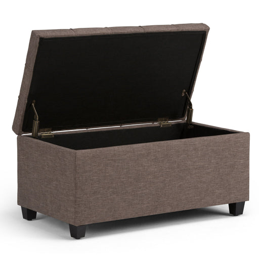 Sienna - Upholstered Storage Ottoman Bench Simpli-Home