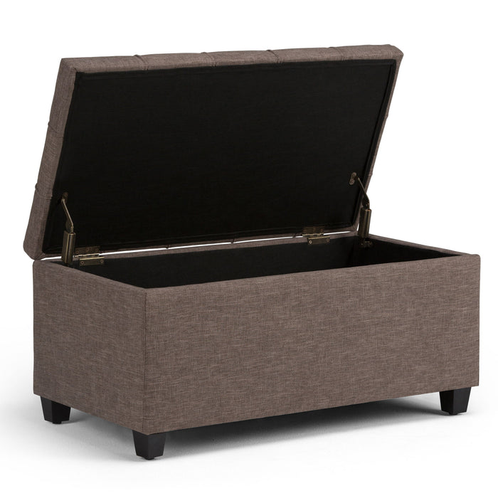 Sienna - Upholstered Storage Ottoman Bench Simpli-Home