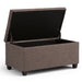 Sienna - Upholstered Storage Ottoman Bench Simpli-Home