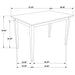 Stan - 5 Piece Dining Set With Rectangular Table And Slat Back Chairs - Cappuccino Furniture Max