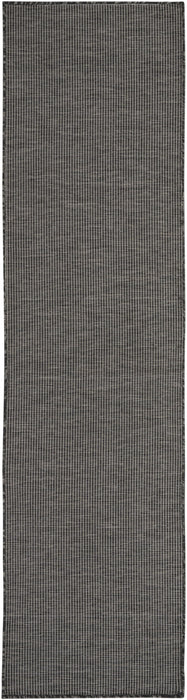 8' Power Loom Runner Rug - Charcoal