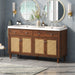 Bathroom Vanity With Double Sink, Large Storage Space Noble House