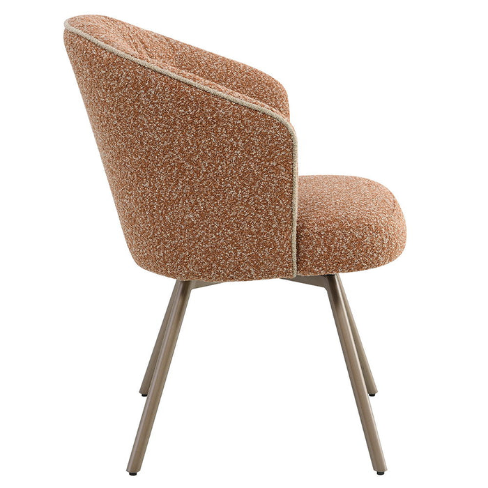Lidi - Side Chair (Set of 2) - Rust Orange ACME
