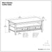 Warm Shaker - Coffee Table With Functional Storage Simpli-Home