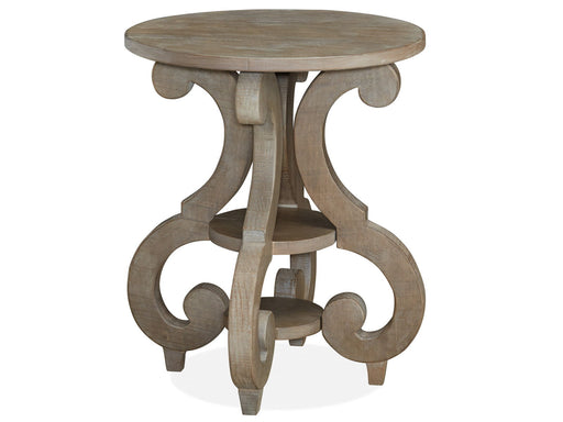 Tinley Park - Round Accent End Table - Dove Tail Gray Magnussen Furniture