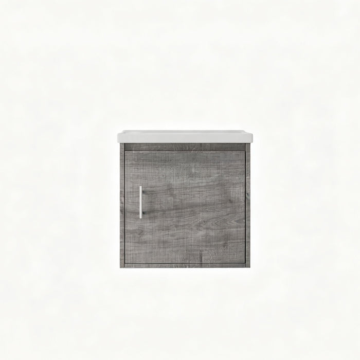 Floating Bathroom Vanity Combo, Wall Mounted Cabinet With Sink & Soft Close Doors For Small Bathrooms Home Essentials