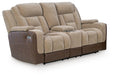 Mixed Motion - Power Reclining Loveseat With Console / Adjustable Headrest Signature Design by Ashley®