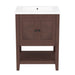 Modern Bathroom Vanity With Sink And Open Shelf Hearth and Haven