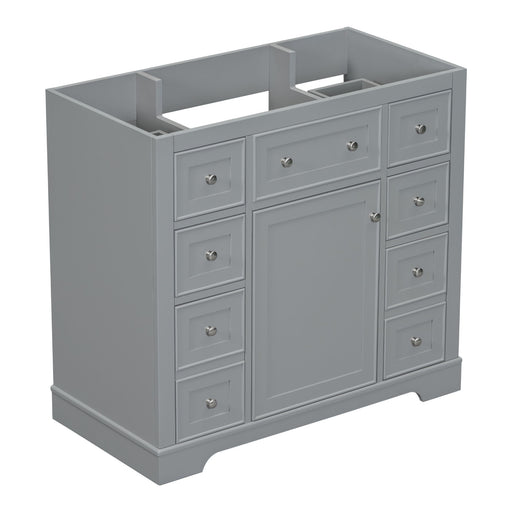 Modern Bathroom Vanity Base Only With 1 Cabinet And 6 Drawers Hearth and Haven