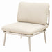 Modular Patio Armless Sofa Chair With Thick Cushion - Off White Home Essentials