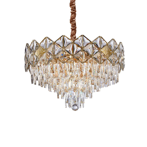 Michael Amini Lighting - Regalia 13-Light Crystal Chandelier - Gold Michael Amini