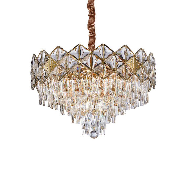 Michael Amini Lighting - Regalia 13-Light Crystal Chandelier - Gold Michael Amini