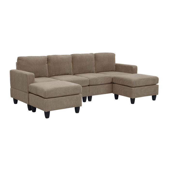 Modular Sectional With 2 Ottomans Home Essentials