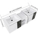 Wall Mounted Bathroom Vanity With Sink, Soft Close Doors, Cabinet & Half Door Home Essentials