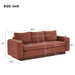 Modern 3 Seater Sofa, Living Room Couch Noble House