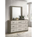 Edmondson - 9 Drawer Dresser With Mirror - Natural / Gray Furniture Max