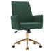 Ergonomic Mid-Back Office Chair With Gold Base Home Essentials