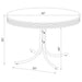 Retro Round Dining Table - White Furniture Max