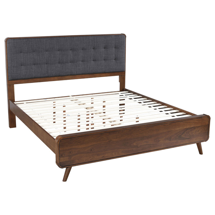 Carson Carrington - Platform Bed With Tufted Upholstery Furniture Max