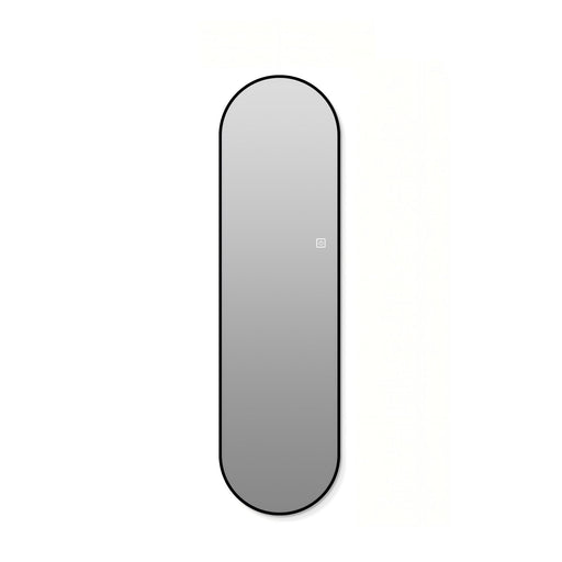 Capsule Shaped Dimmable LED Full Length Wall Mirror With Frame - Silver Daily Nest