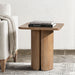 Sonoma - Square Pedestal Side Table - Antique Brown Jennifer Taylor Home