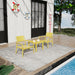 3 Piece Indoor / Outdoor Leisure Table And Chair Set Home Essentials