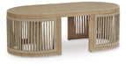 Serena Shores - Rectangular Cocktail Table - Beige Signature Design by Ashley®