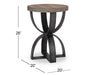 Bowden - Round Accent Table - Rustic Honey Magnussen Furniture