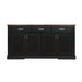 Fluted Sideboard Buffet Cabinet With 4 Doors And 3 Drawers Home Essentials