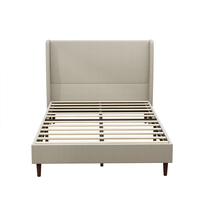 Upholstered Bed With High Headboard Design Home Essentials