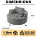 Single Sofa, Sleeper Chair For Living Room - Gray Home Essentials