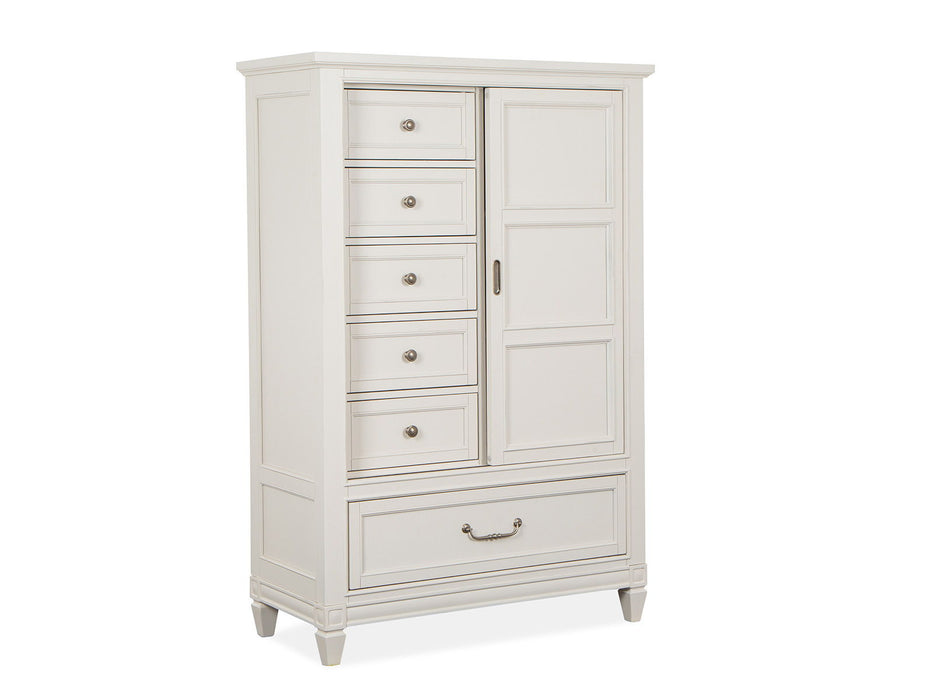 Willowbrook - Door Chest - Egg Shell White With Slight Rub Through Magnussen Furniture