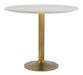 Fullerton - Dining Table - White / Gold Zuo Modern
