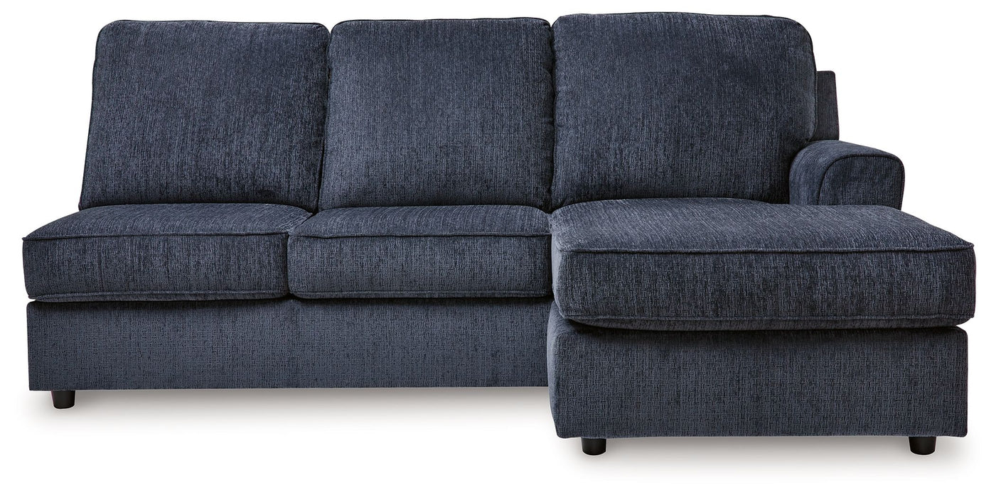 Albar Place - Raf Sofa Chaise - Cobalt Signature Design by Ashley®