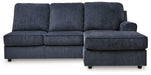 Albar Place - Raf Sofa Chaise - Cobalt Signature Design by Ashley®