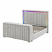 Elliot - Bed With Immersive Sound, LED Lighting, Fireplace Footboard, TV Lift Global Furniture USA