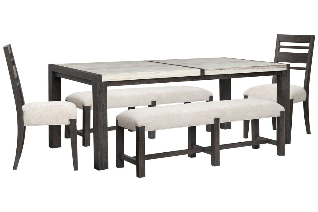Plum Creek - 5 Piece Rectangular Dining Table Set Magnussen Furniture