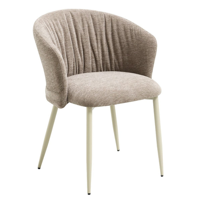 Ogin - Arm Chair (Set of 2) - Dark Beige & Natual ACME