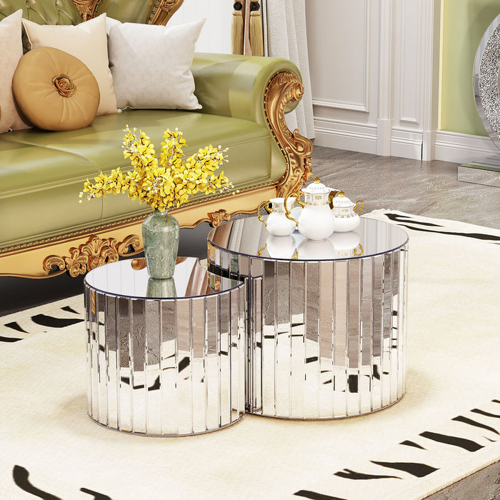 Coffee Table - Silver / Mirror Home Essentials